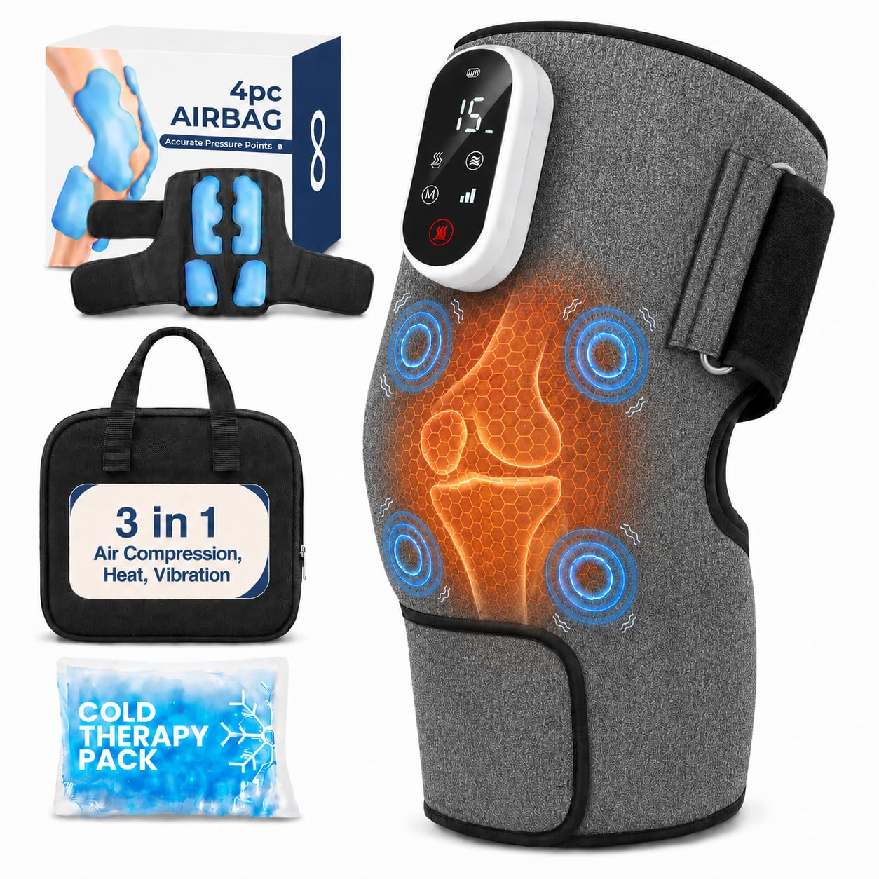 Amazon.com: SereneLife 3-in-1 Air Compression Knee Massager with